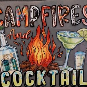 Campfires and Cocktails Graphic Tee